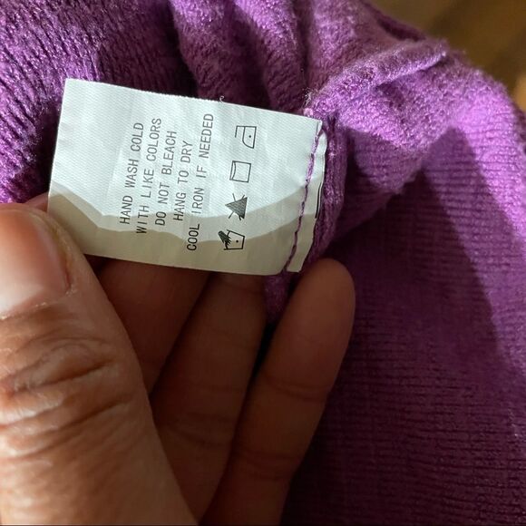 Funnel Neck Ribbed Knit Sweater - Picture 3 of 12